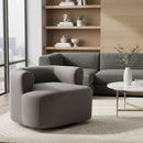 Gray Velvet Swivel Chair | OROA Modern Mugav | Oroatrade.com