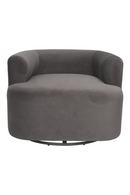 Gray Velvet Swivel Chair | OROA Modern Mugav | Oroatrade.com