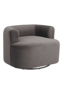 Gray Velvet Swivel Chair | OROA Modern Mugav | Oroatrade.com