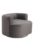 Gray Velvet Swivel Chair | OROA Modern Mugav | Oroatrade.com