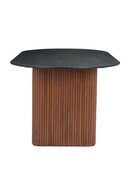 Black Wooden Top Dining Table | OROA Modern Lassig | Oroatrade.com