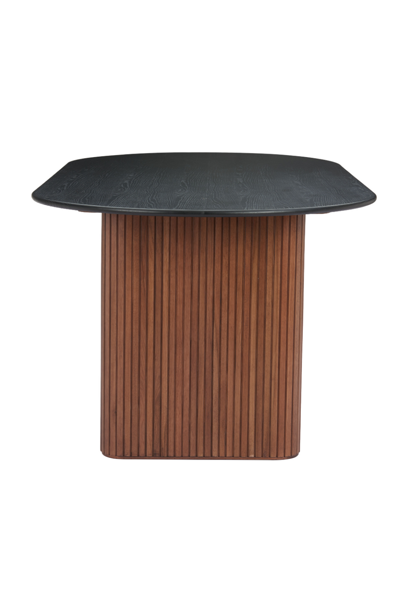 Black Wooden Top Dining Table | OROA Modern Lassig | Oroatrade.com