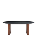 Black Wooden Top Dining Table | OROA Modern Lassig | Oroatrade.com
