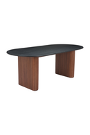 Black Wooden Top Dining Table | OROA Modern Lassig | Oroatrade.com