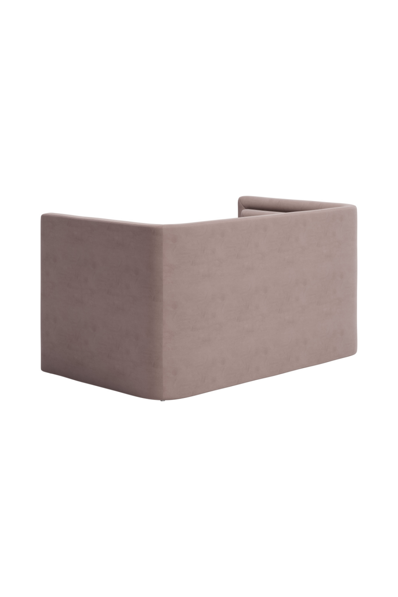 Taupe Velvet Loveseat | OROA Modern Trippel | Oroatrade.com