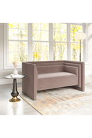 Taupe Velvet Loveseat | OROA Modern Trippel | Oroatrade.com