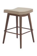 Beige Leather Seat Counter Stools (2) | OROA Modern Divat | Oroatrade.com