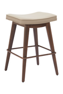 Beige Leather Seat Counter Stools (2) | OROA Modern Divat | Oroatrade.com