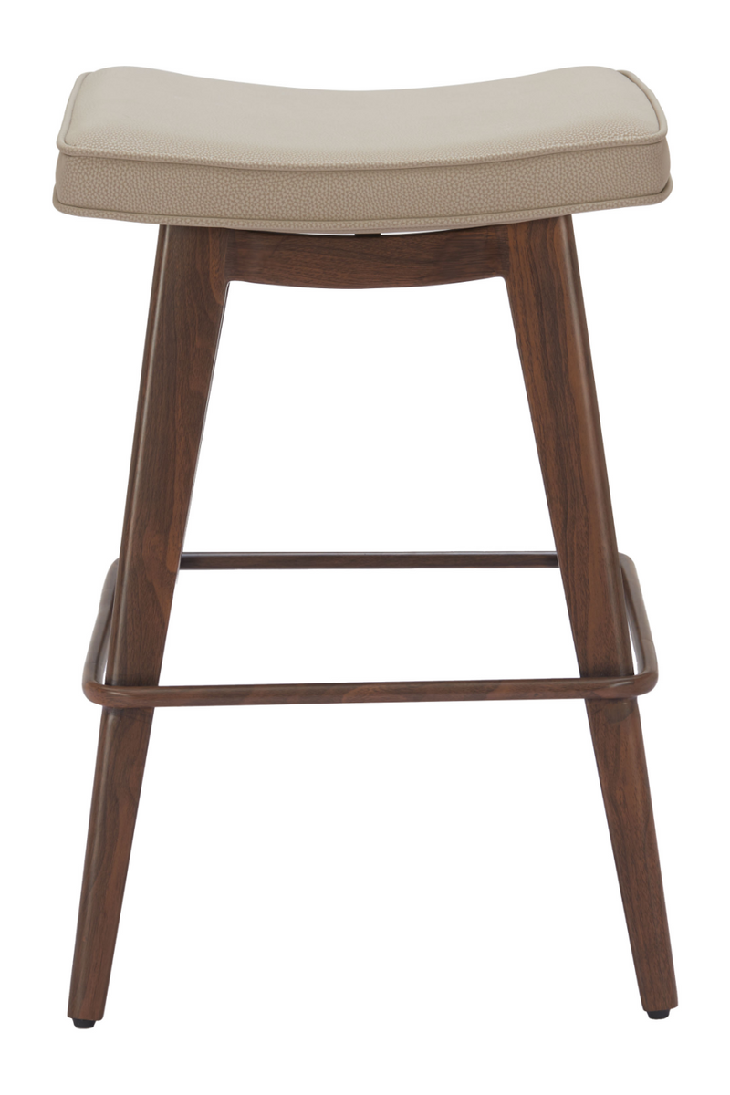 Beige Leather Seat Counter Stools (2) | OROA Modern Divat | Oroatrade.com