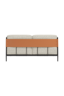 Gray Textured Fabric Loveseat | OROA Modern Stirbe |  Oroatrade.com