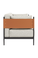 Gray Textured Fabric Loveseat | OROA Modern Stirbe |  Oroatrade.com