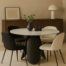 White Sintered Stone Dining Table | OROA Modern Toru | Oroatrade.com