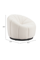 Cream Shearling Accent Chair | OROA Modern Bhutan | Oroatrade.com