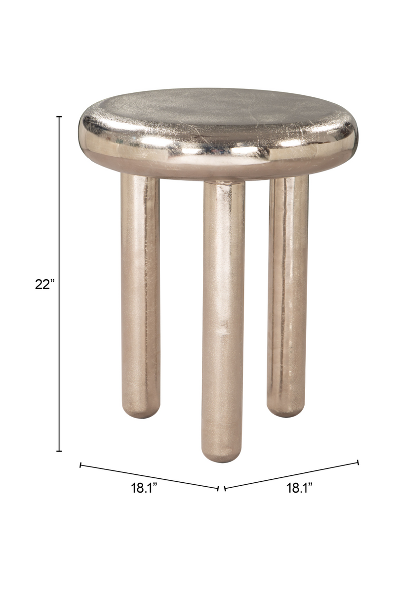 Silver Round Side Table | OROA Modern Arian | Oroatrade.com