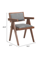 Rubberwood Framed Dining Chairs (2) | OROA Modern Delhi | Oroatrade.com
