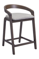 Gray Padded Seat Counter Stools (2) | OROA Modern Troy | Oroatrade.com