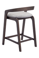 Gray Padded Seat Counter Stools (2) | OROA Modern Troy | Oroatrade.com