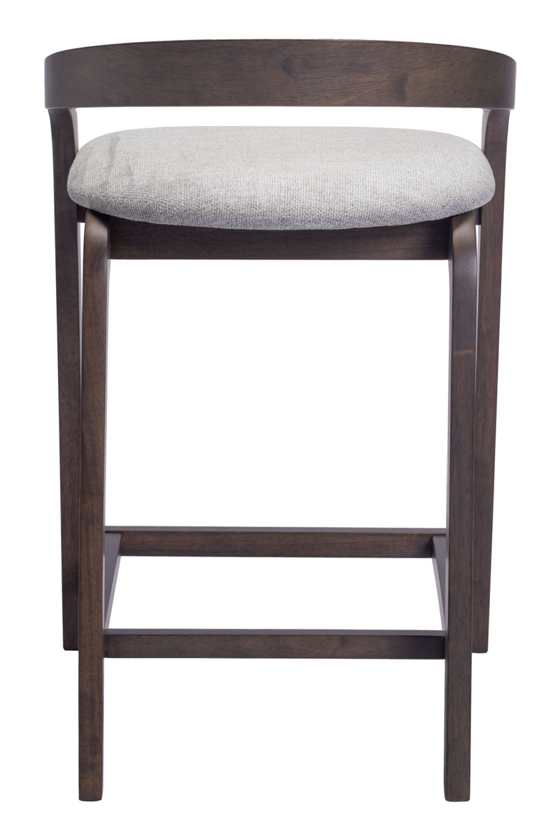 Gray Padded Seat Counter Stools (2) | OROA Modern Troy | Oroatrade.com