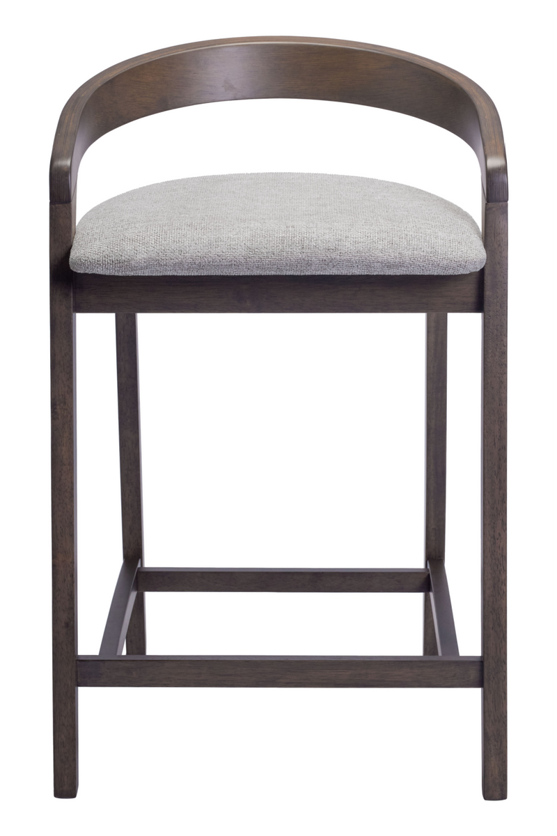 Gray Padded Seat Counter Stools (2) | OROA Modern Troy | Oroatrade.com
