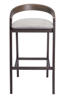 Gray Padded Seat Bar Stools (2) | OROA Modern Troy | Oroatrade.com
