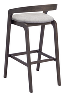Gray Padded Seat Bar Stools (2) | OROA Modern Troy | Oroatrade.com