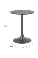 Black Terrazzo Bistro Table | OROA Modern Bite | Oroatrade.com