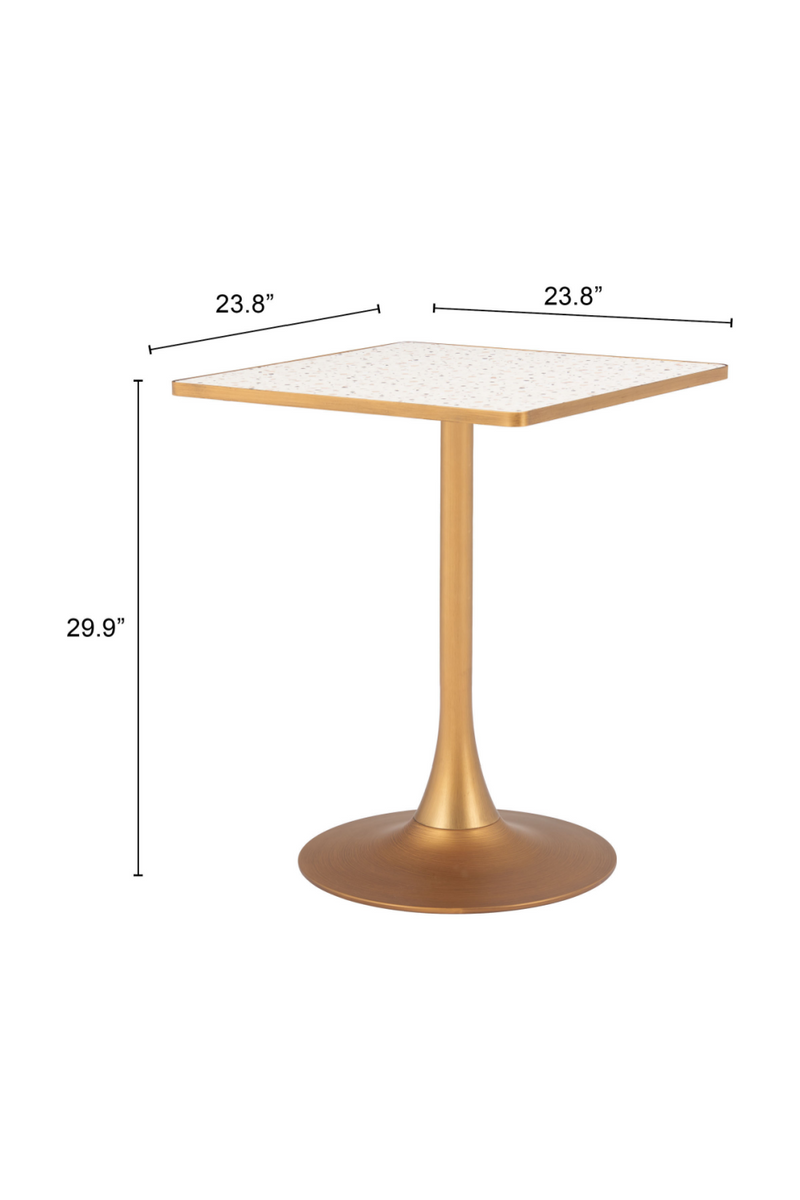 Square Terrazzo Bistro Table | OROA Modern Spot | Oroatrade.com