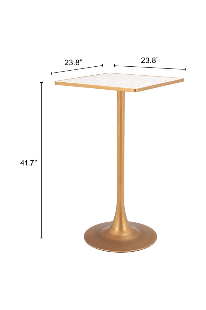 Square Terrazzo Bar Table | OROA Modern Spot | Oroatrade.com