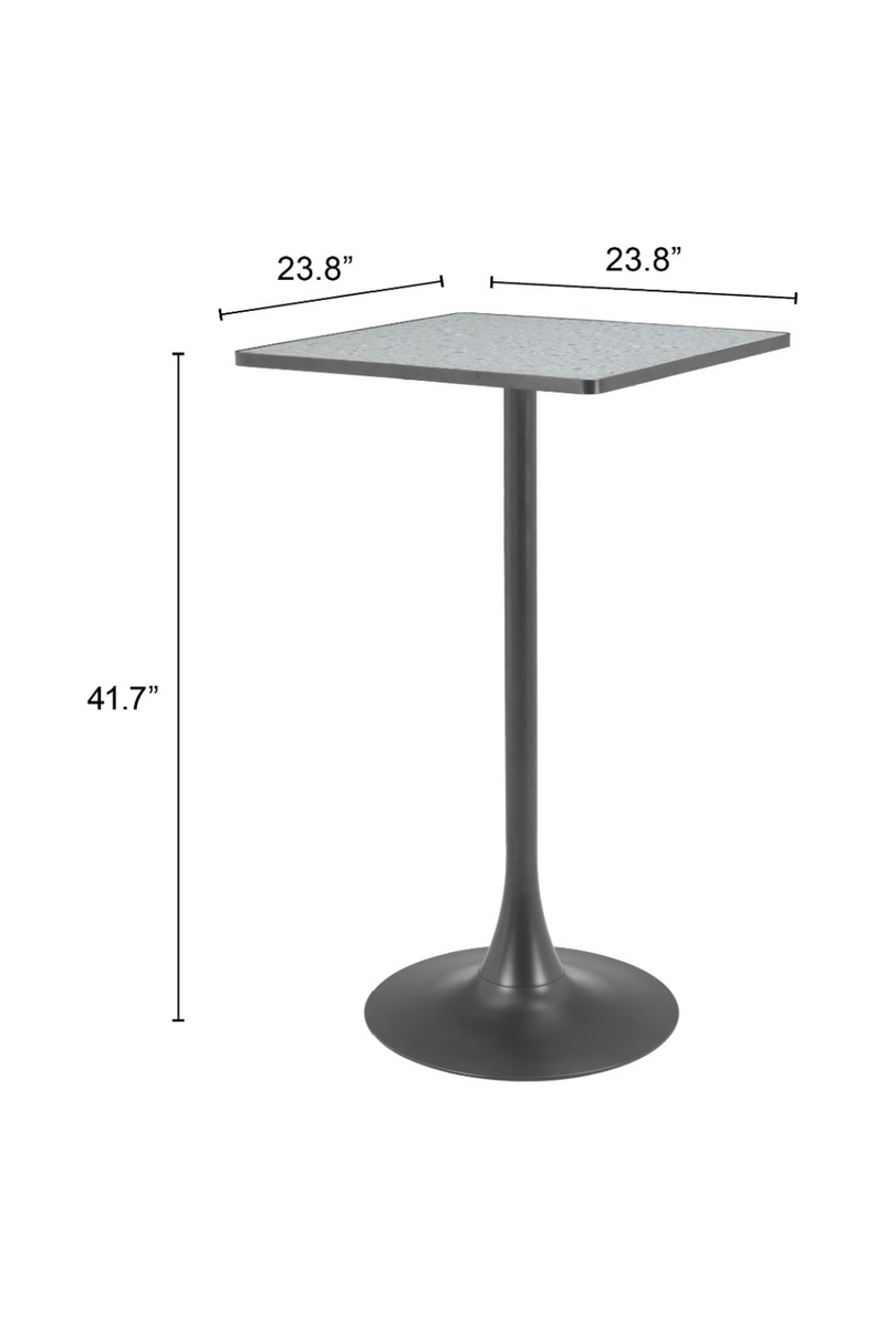 Square Terrazzo Bar Table | OROA Modern Spot | Oroatrade.com
