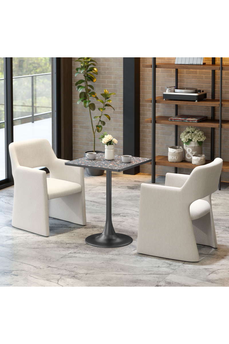 Square Terrazzo Bistro Table | OROA Modern Spot | Oroatrade.com