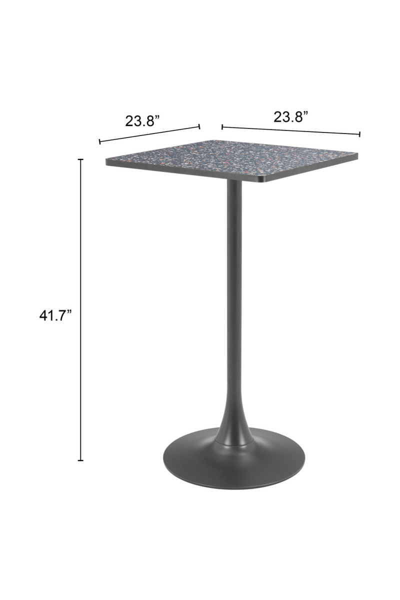 Square Terrazzo Bar Table | OROA Modern Spot | Oroatrade.com