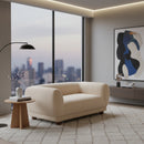 Taupe Corduroy Loveseat | OROA Modern Boet | Oroatrade.com