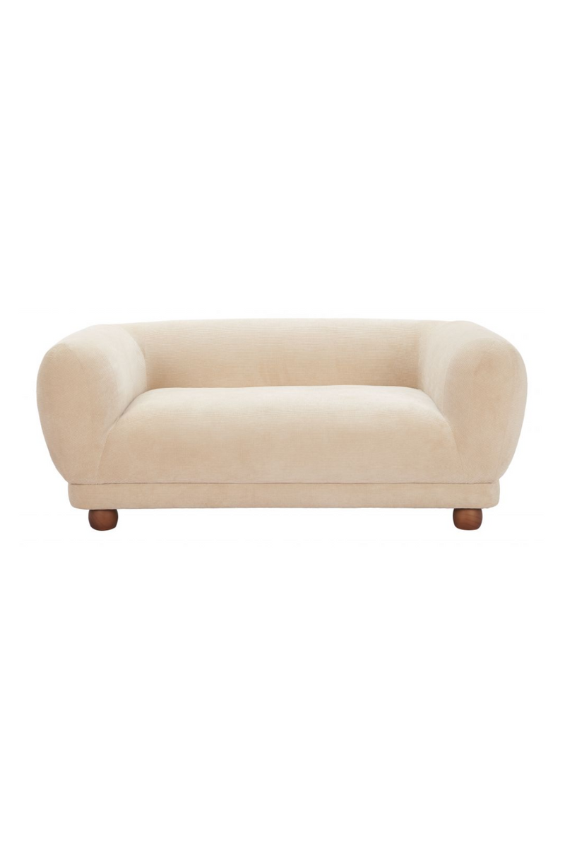 Taupe Corduroy Loveseat | OROA Modern Boet | Oroatrade.com