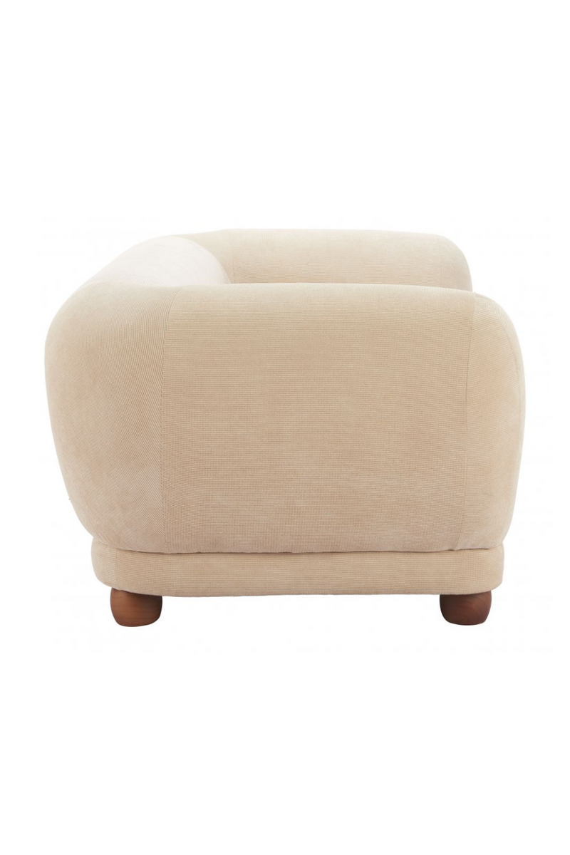 Taupe Corduroy Loveseat | OROA Modern Boet | Oroatrade.com
