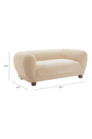 Taupe Corduroy Loveseat | OROA Modern Boet | Oroatrade.com