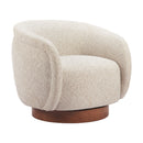 Beige Swivel Lounge Chair | OROA Modern Vinta | Oroatrade.com