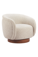 Beige Swivel Lounge Chair | OROA Modern Vinta | Oroatrade.com