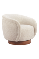 Beige Swivel Lounge Chair | OROA Modern Vinta | Oroatrade.com
