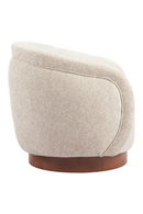 Beige Swivel Lounge Chair | OROA Modern Vinta | Oroatrade.com