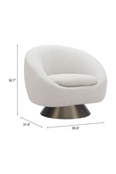 Bronze Base Gray Swivel Chair | OROA Modern Modan | Oroatrade.com