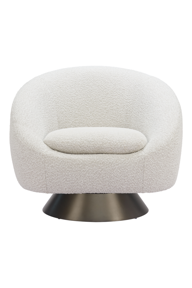 Bronze Base Gray Swivel Chair | OROA Modern Modan | Oroatrade.com