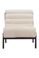 Beige Channeled-Back Lounge Chair | OROA Modern Maki | Oroatrade.com