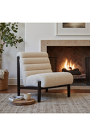 Beige Channeled-Back Lounge Chair | OROA Modern Maki | Oroatrade.com