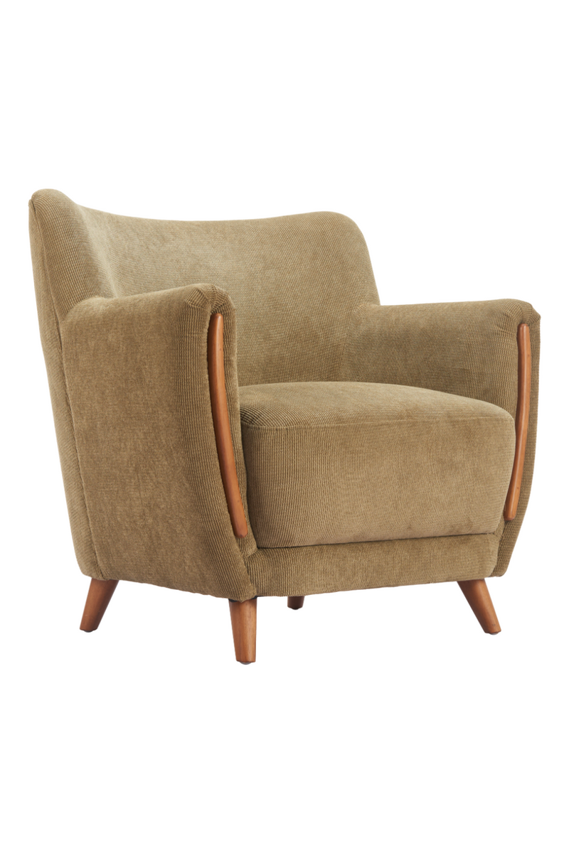 Green Corduroy Lounge Chair | OROA Modern Hako | Oroatrade.com