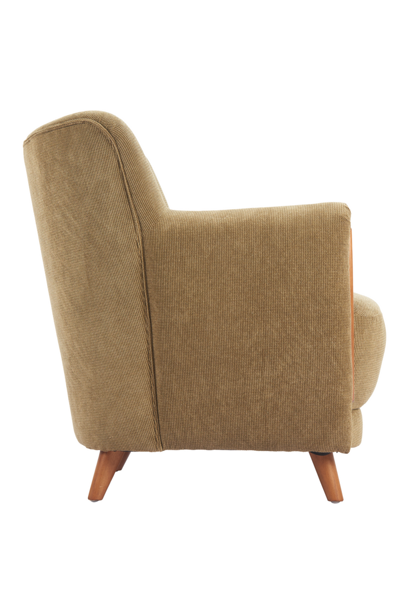 Green Corduroy Lounge Chair | OROA Modern Hako | Oroatrade.com