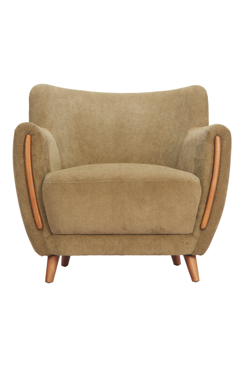 Green Corduroy Lounge Chair | OROA Modern Hako | Oroatrade.com
