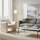 Oatmeal Beige Accent Chair | OROA Modern Dobra | Oroatrade.com