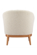 Beige Curved-Back Lounge Chair | OROA Modern Leque | Oroatrade.com