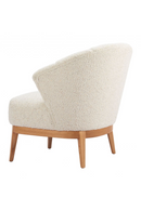 Beige Curved-Back Lounge Chair | OROA Modern Leque | Oroatrade.com