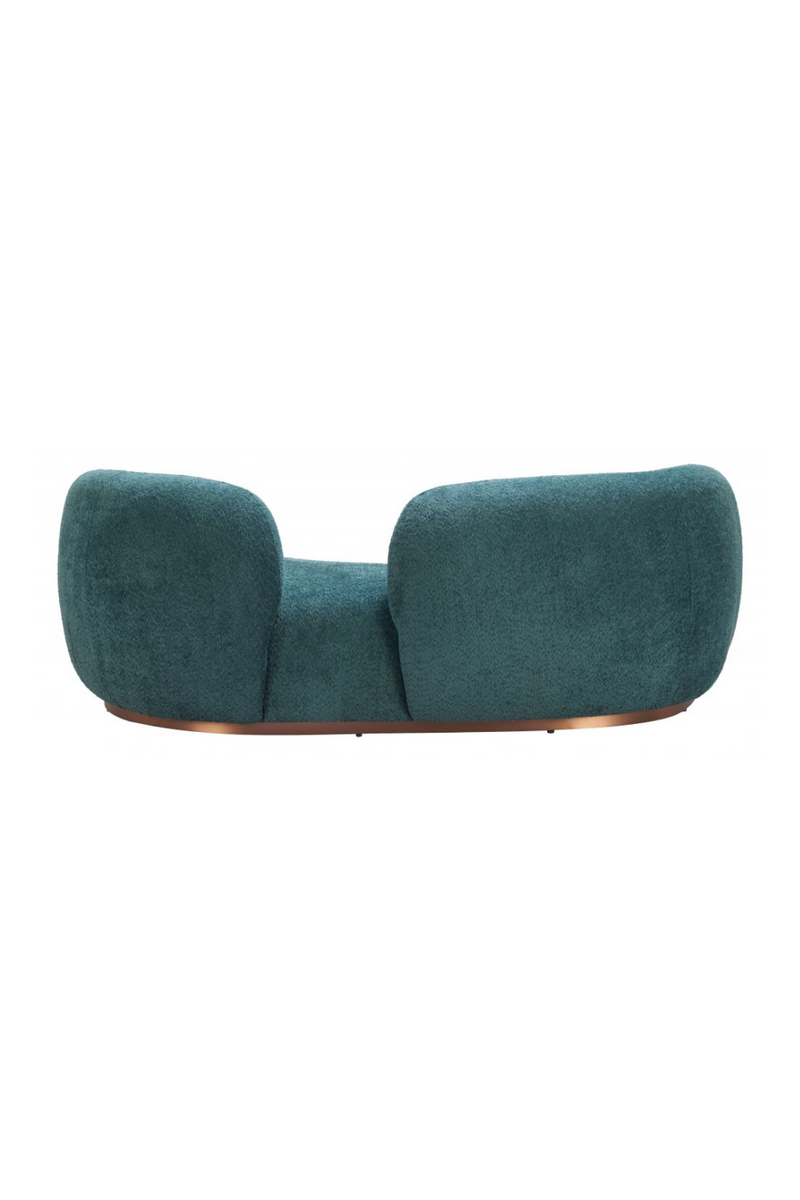 Teal Colored Curved Sofa | OROA Modern Jamela | Oroatrade.com